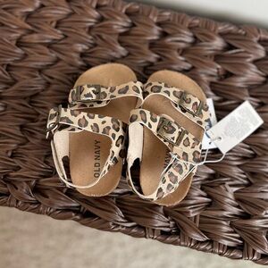 Old Navy Leopard Baby Sandals